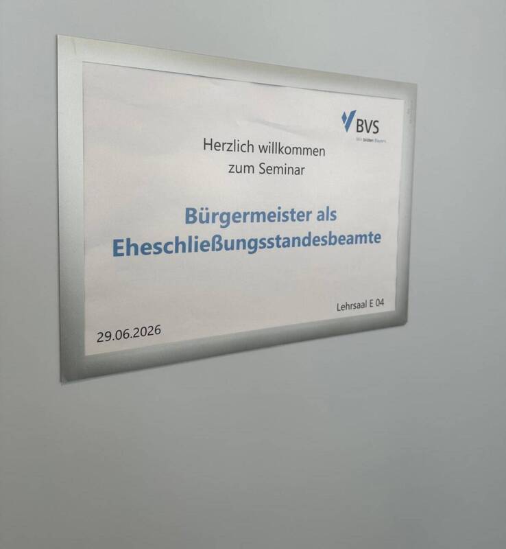 Türschild Eheschließungsstandesbeamter