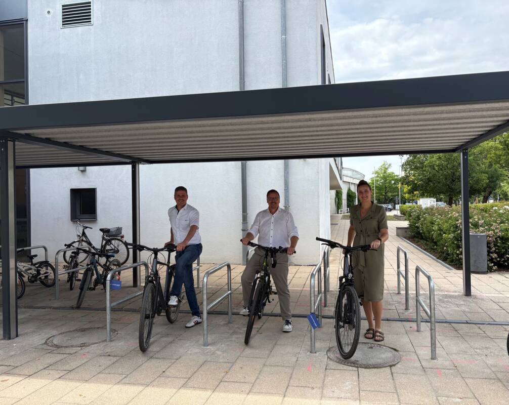 Fahrradabstellstation an der Grundschule