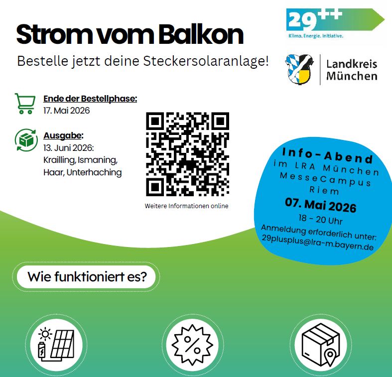 Strom vom Balkon - Flyer Sammelbestellung